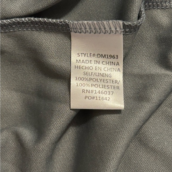 Baltic Born Kristina Dusty Blue Flowy Wrap Tie Slit Maxi Dress Womens Size 1XL - Picture 8 of 11